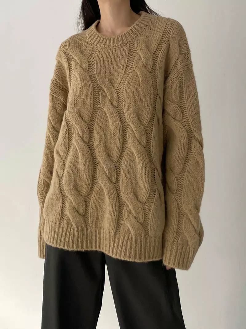 Cocoschon - Korean Women Fashion - #momslook - Marie Knit Tee - 3