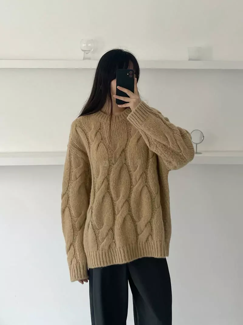 Cocoschon - Korean Women Fashion - #momslook - Marie Knit Tee - 7