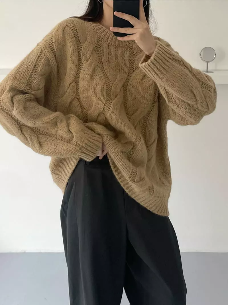Cocoschon - Korean Women Fashion - #momslook - Marie Knit Tee - 9
