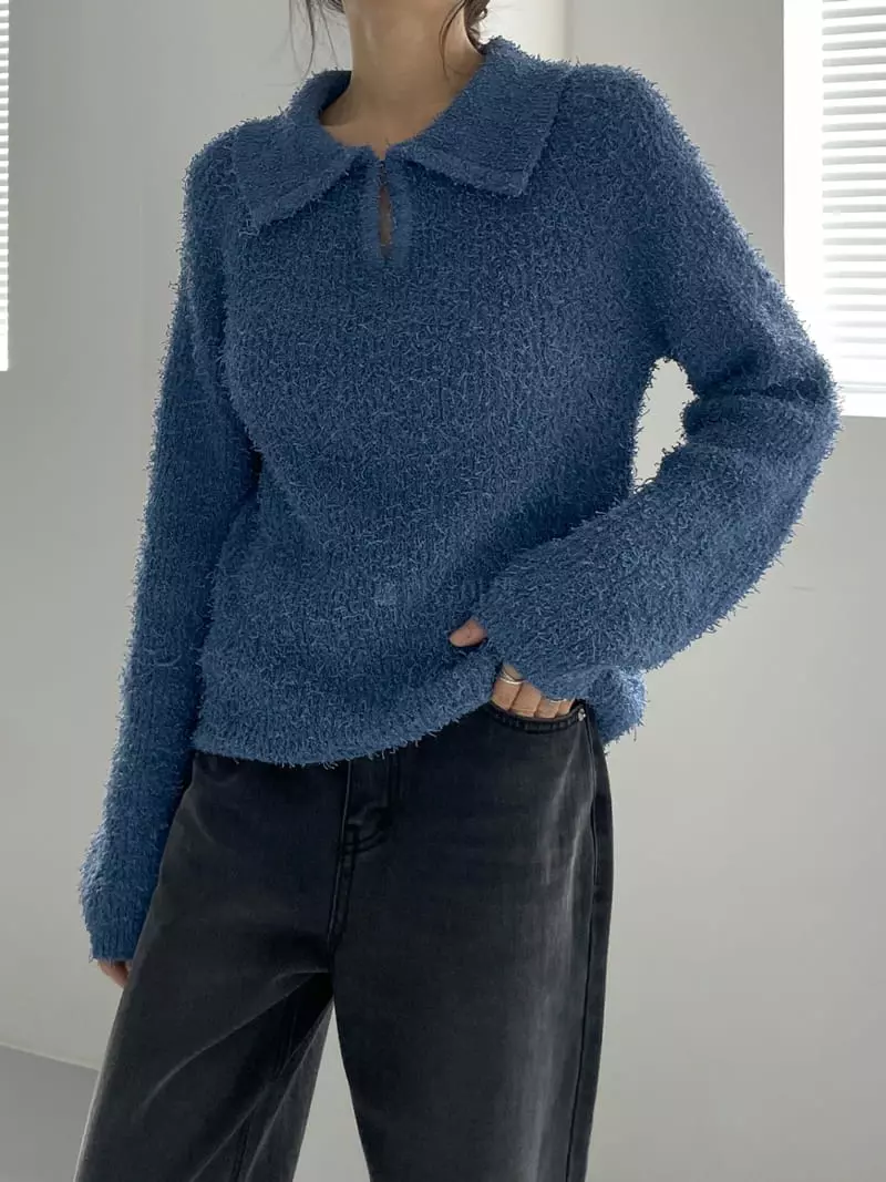 Cocoschon - Korean Women Fashion - #momslook - Ivy Knit Tee - 3
