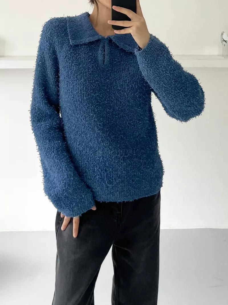 Cocoschon - Korean Women Fashion - #momslook - Ivy Knit Tee - 5