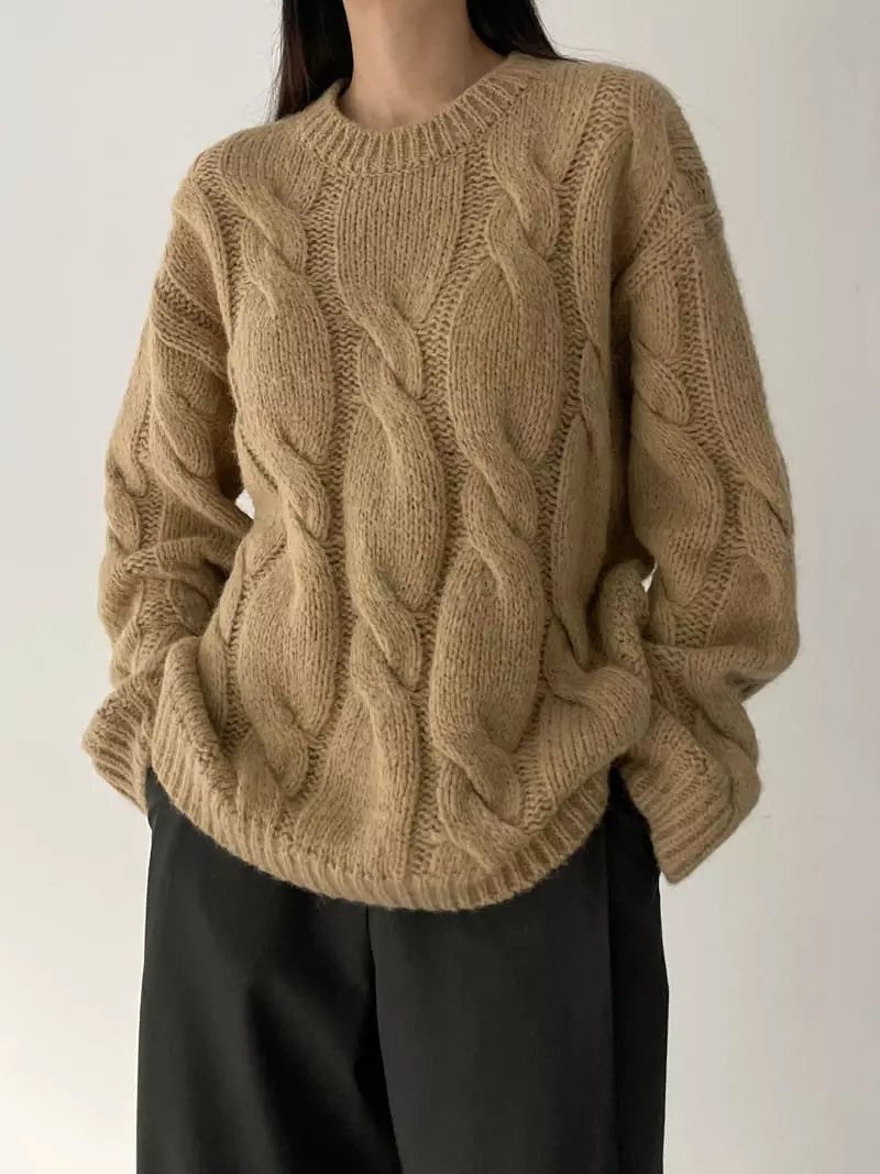 Cocoschon - Korean Women Fashion - #momslook - Marie Knit Tee - 4