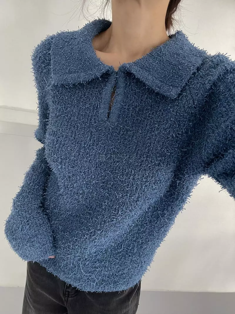 Cocoschon - Korean Women Fashion - #womensfashion - Ivy Knit Tee - 2