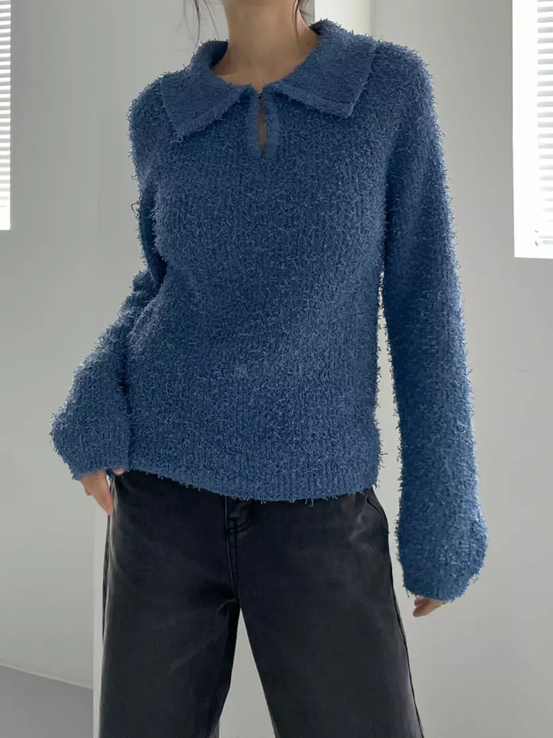 Cocoschon - Korean Women Fashion - #momslook - Ivy Knit Tee - 4