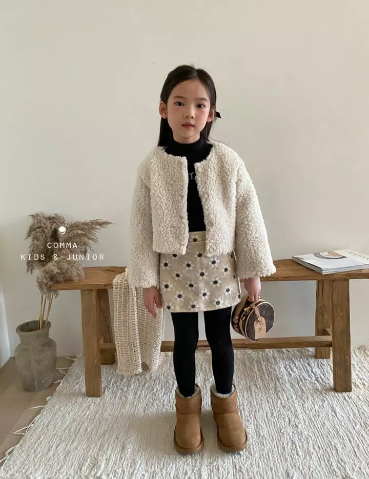 Comma - Korean Children Fashion - #Kfashion4kids - Butter Half Turtleneck Tee - 6