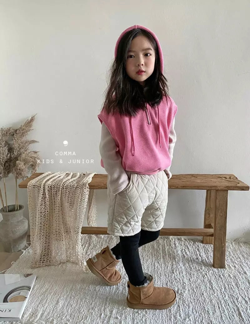 Comma - Korean Children Fashion - #childofig - Padding Short Leggings - 5
