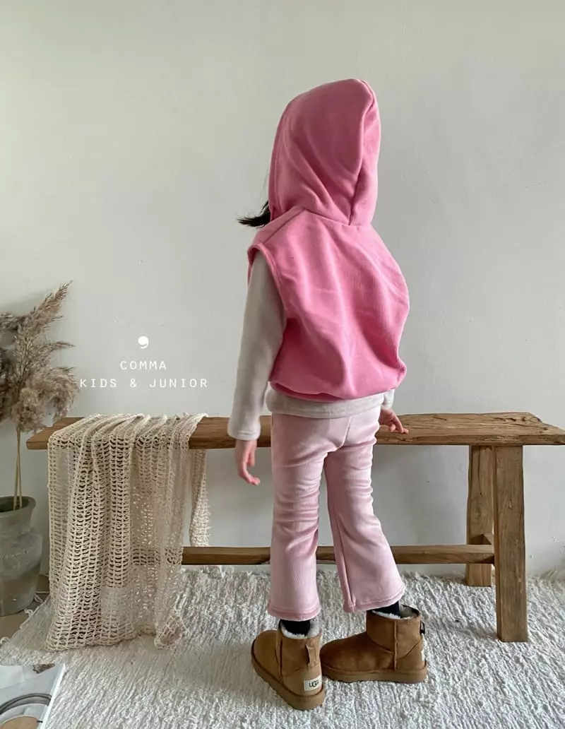 Comma - Korean Children Fashion - #childofig - Hoody Vest Pink - 7