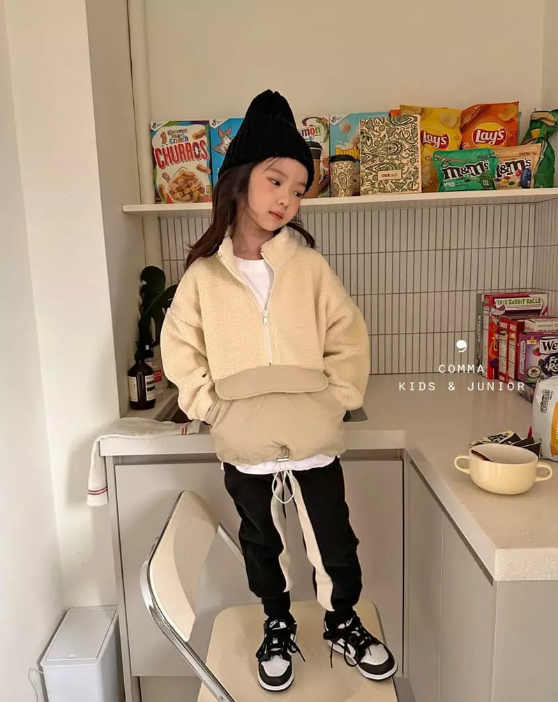 Comma - Korean Children Fashion - #childofig - Fleece String Sweatshirt