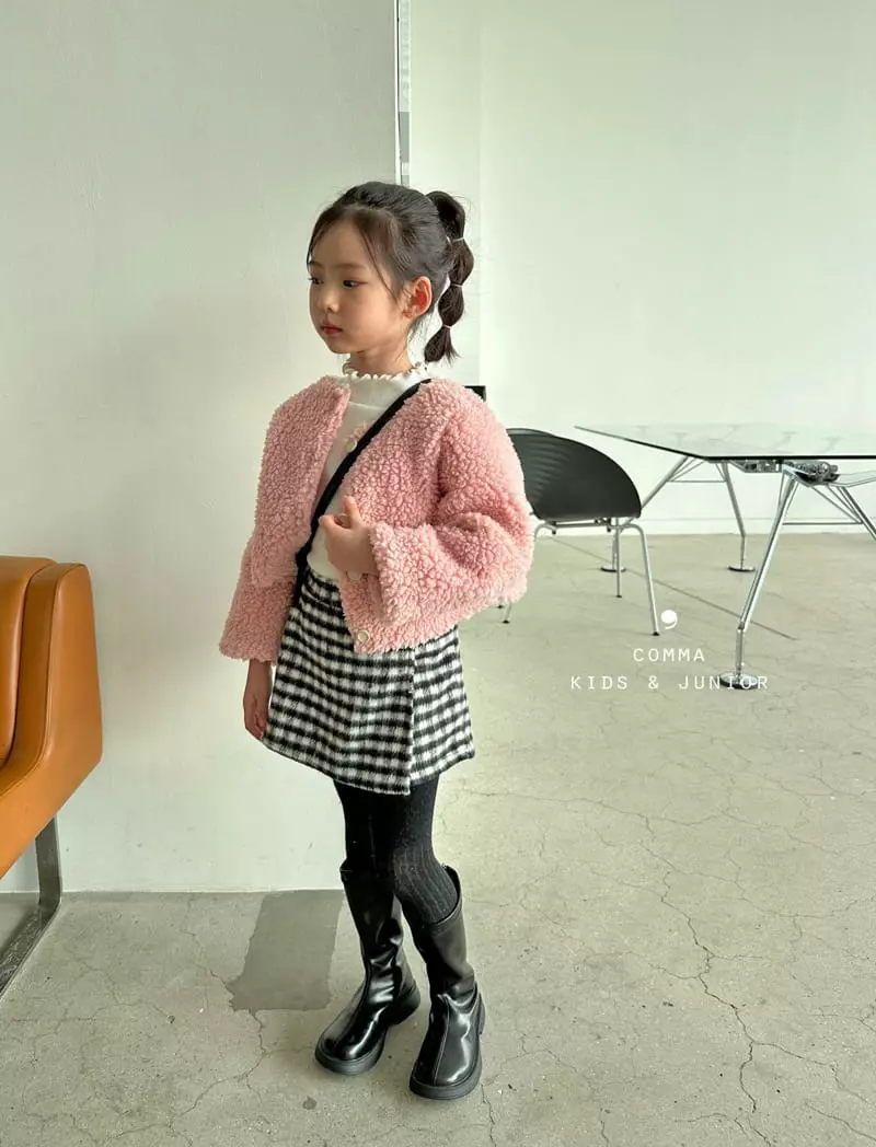 Comma - Korean Children Fashion - #childrensboutique - Check Wrap Shorts - 3
