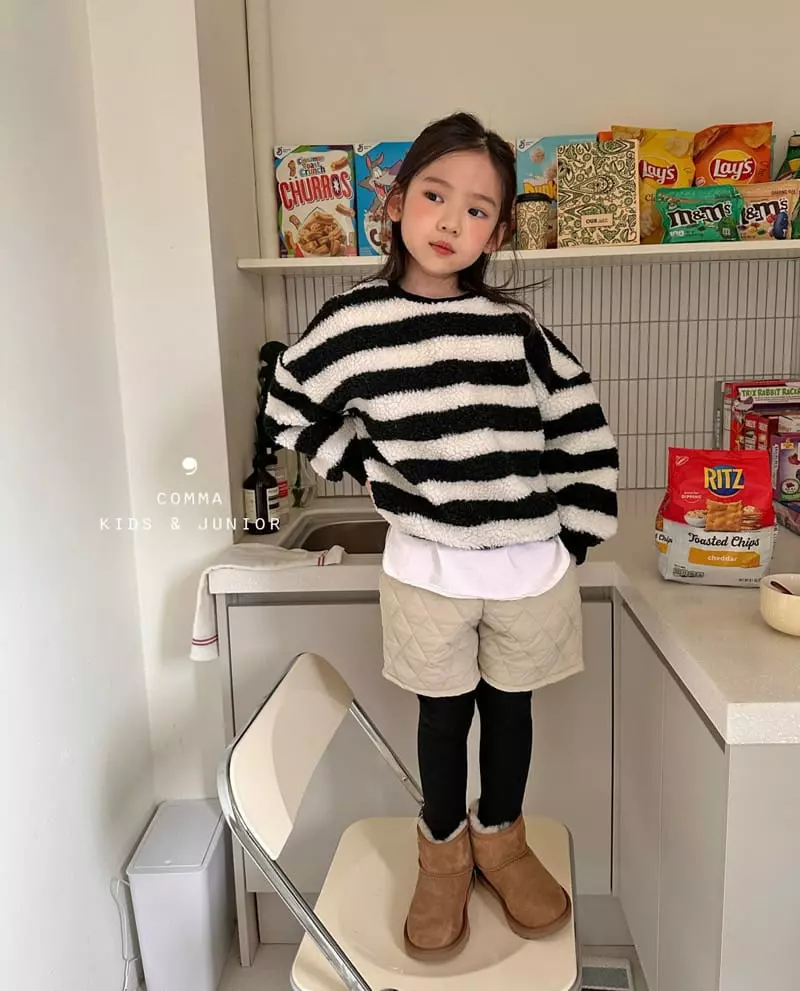 Comma - Korean Children Fashion - #childrensboutique - Big Stripes Sweatshirt - 8