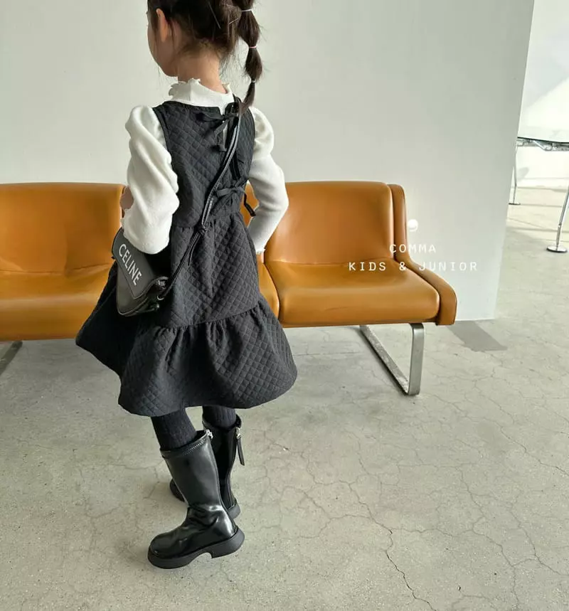 Comma - Korean Children Fashion - #designkidswear - Embo One-piece