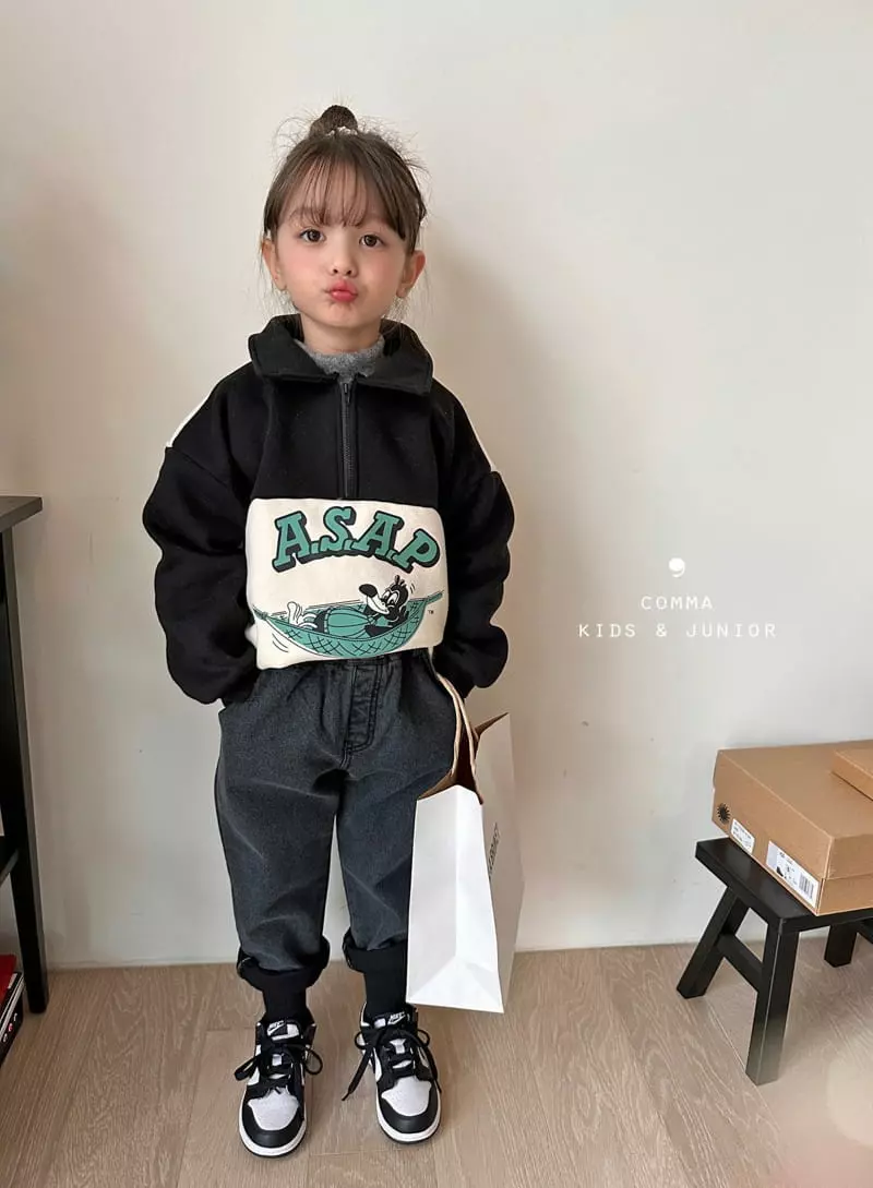 Comma - Korean Children Fashion - #designkidswear - Zip-up Color Sweatshirt - 7