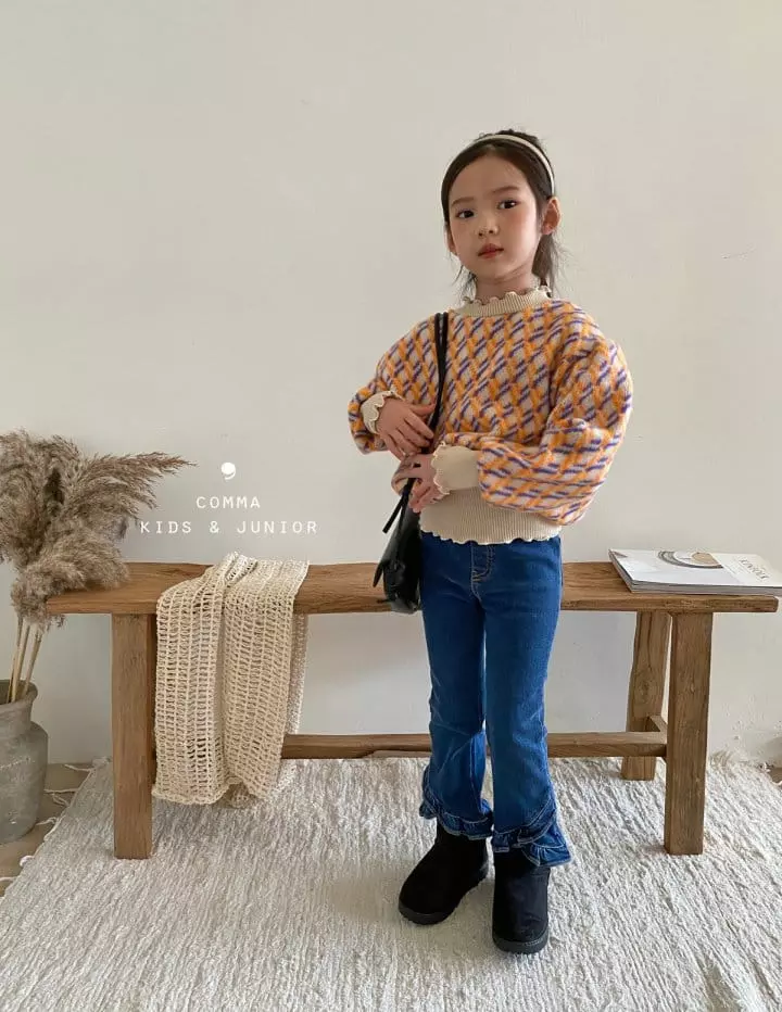 Comma - Korean Children Fashion - #discoveringself - Dneim Shirring Jeans - 8