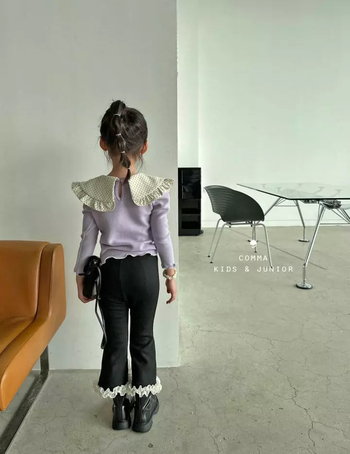 Comma - Korean Children Fashion - #discoveringself - Love Slit Pants - 7