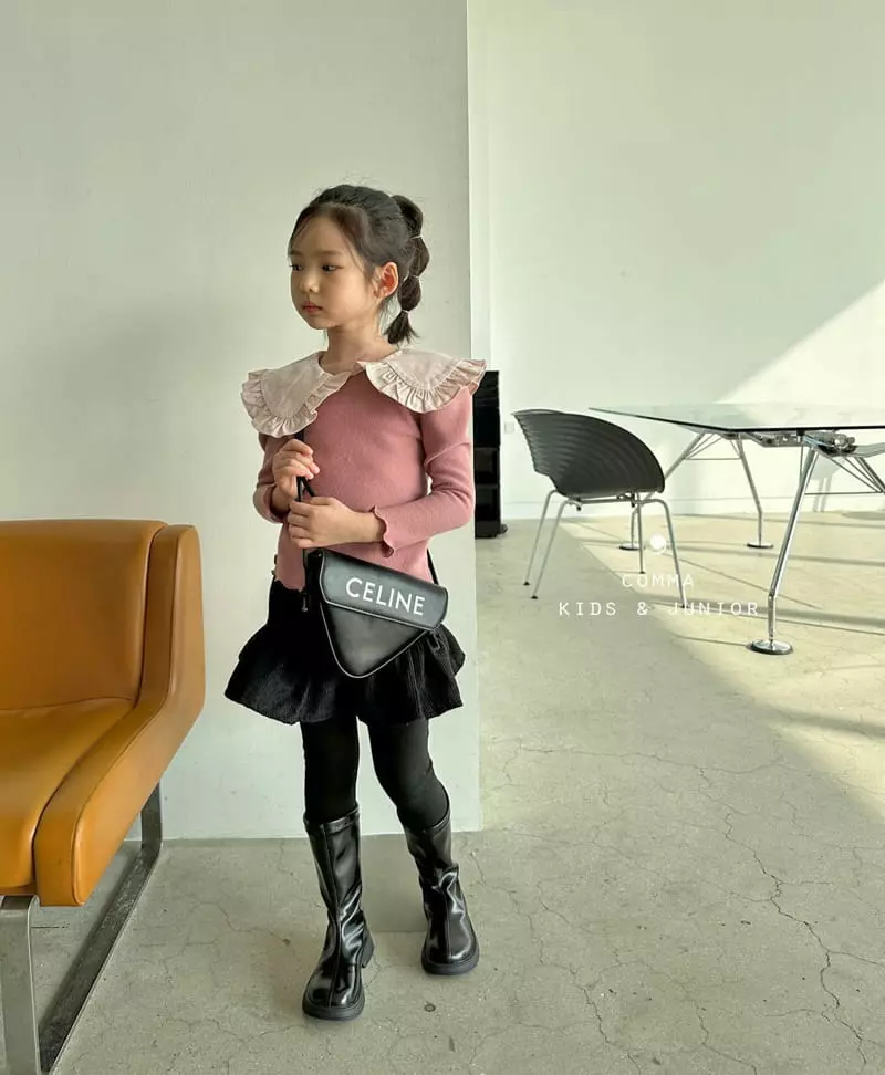 Comma - Korean Children Fashion - #discoveringself - Rib Skirt Leggings - 7