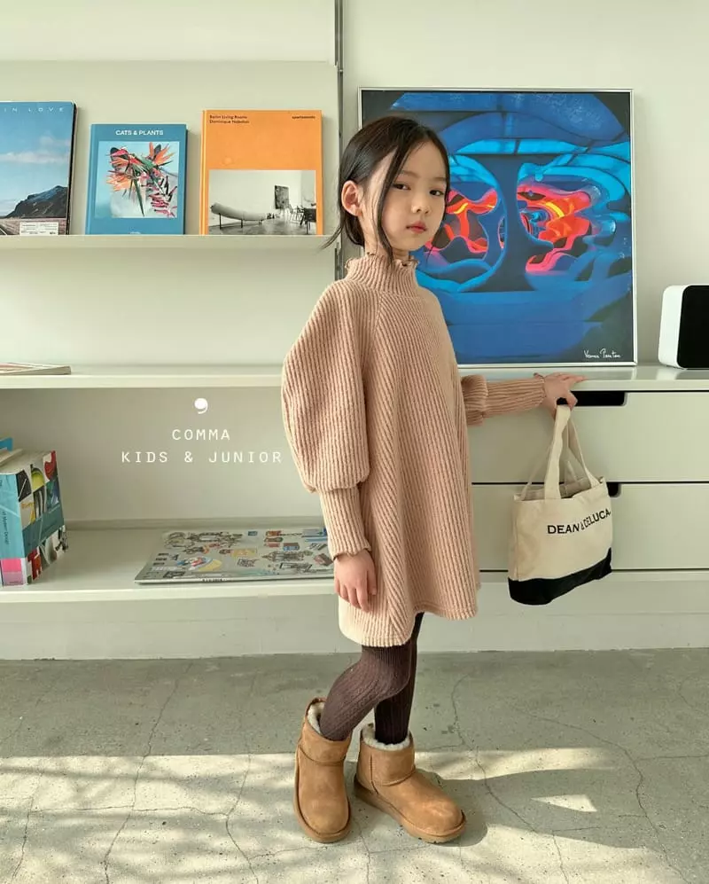 Comma - Korean Children Fashion - #discoveringself - Knit One-piece