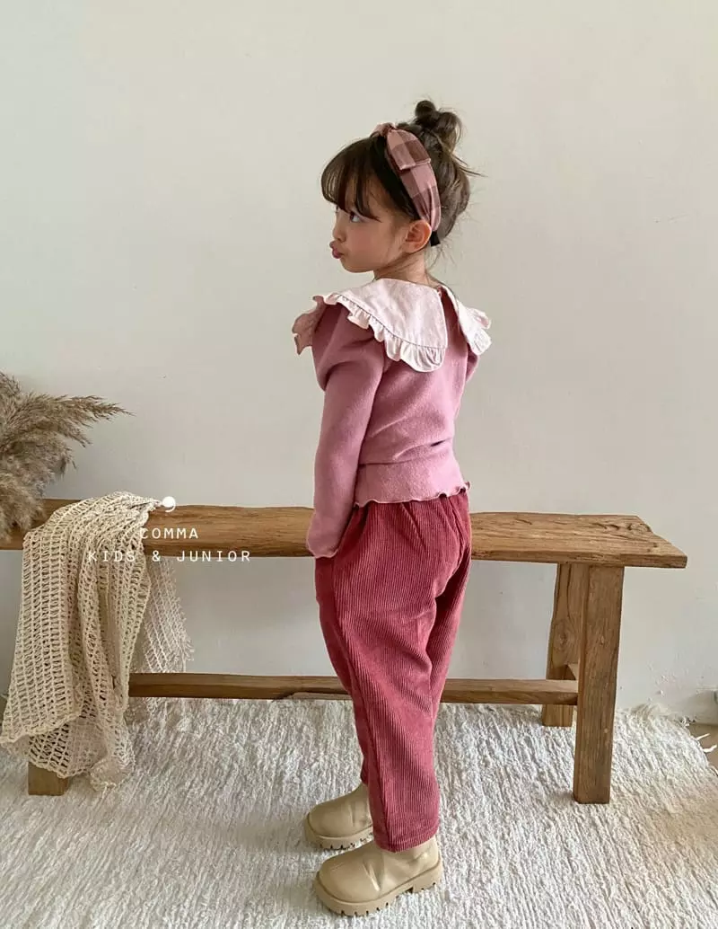 Comma - Korean Children Fashion - #discoveringself - Collar Puff Tee - 7