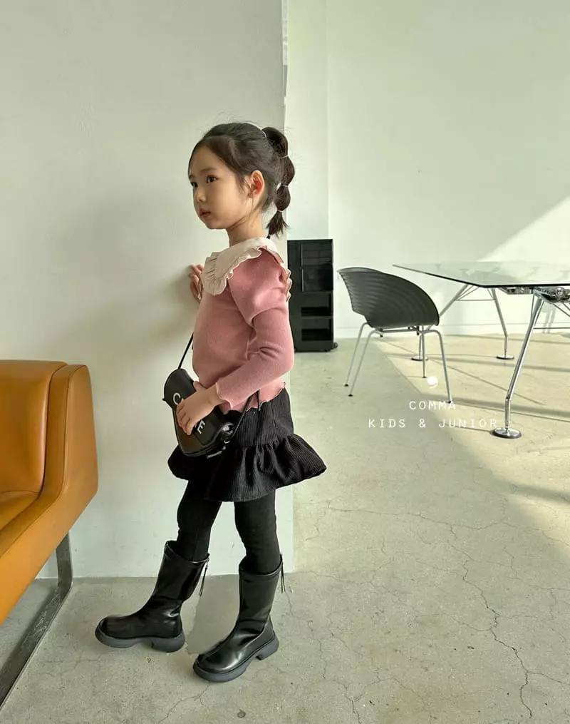 Comma - Korean Children Fashion - #fashionkids - Rib Skirt Leggings - 8
