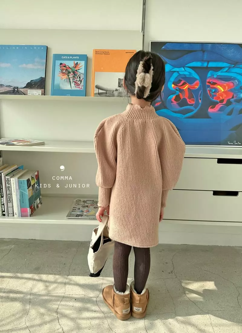 Comma - Korean Children Fashion - #fashionkids - Knit One-piece - 2