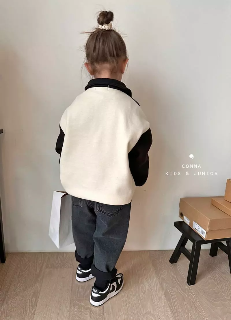 Comma - Korean Children Fashion - #fashionkids - Zip-up Color Sweatshirt - 9