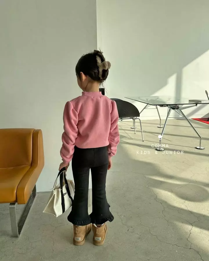 Comma - Korean Children Fashion - #fashionkids - Shirring Paint Sweatshirt - 4