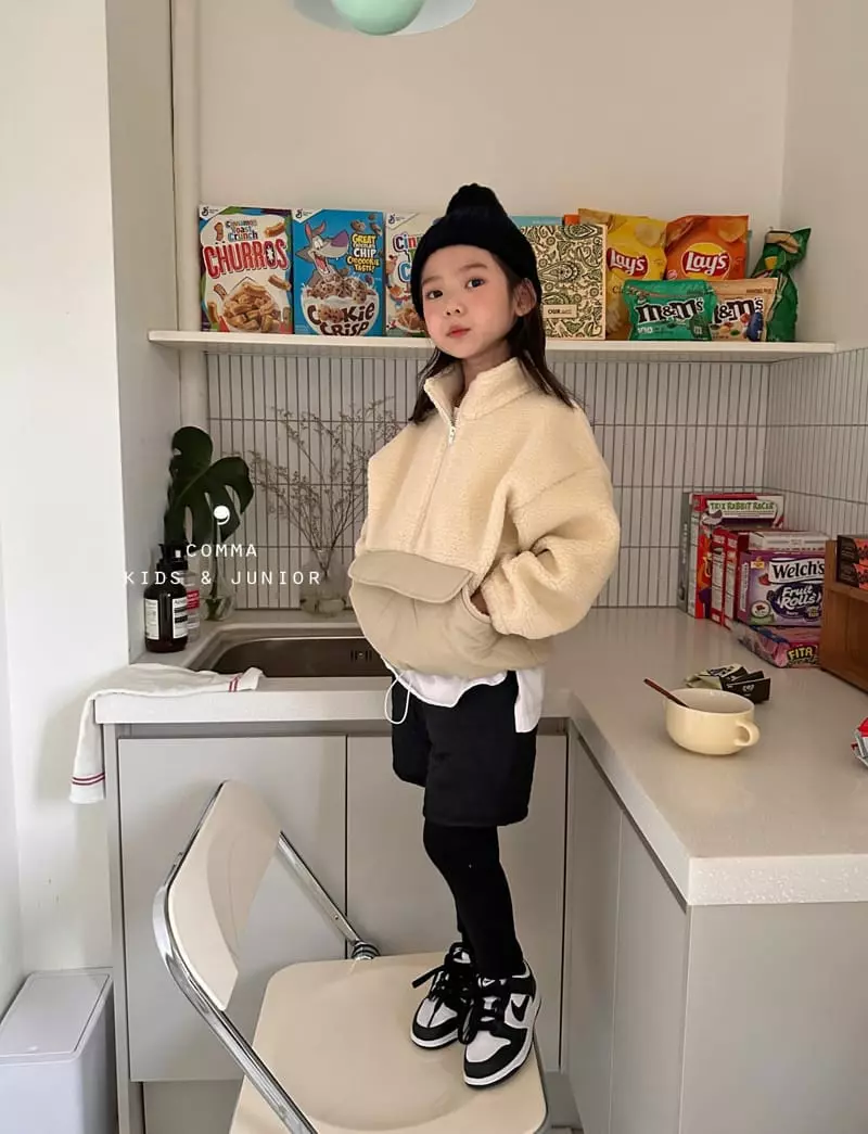 Comma - Korean Children Fashion - #kidsshorts - Padding Short Leggings - 10