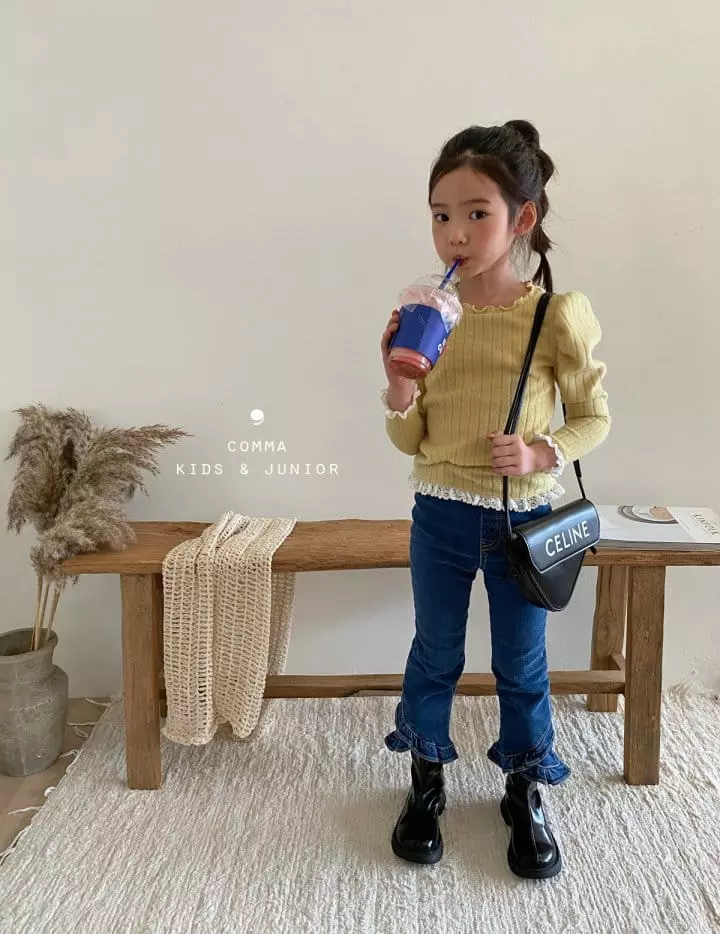 Comma - Korean Children Fashion - #kidsstore - Dneim Shirring Jeans - 11
