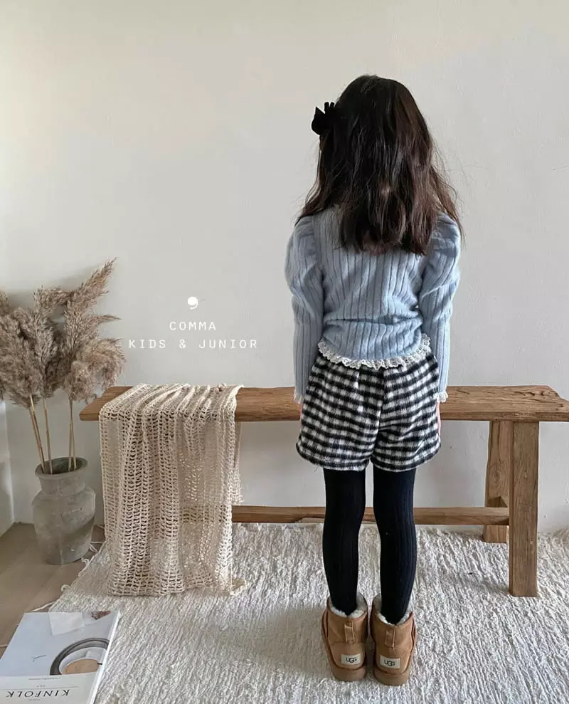 Comma - Korean Children Fashion - #kidsstore - Check Wrap Shorts - 8