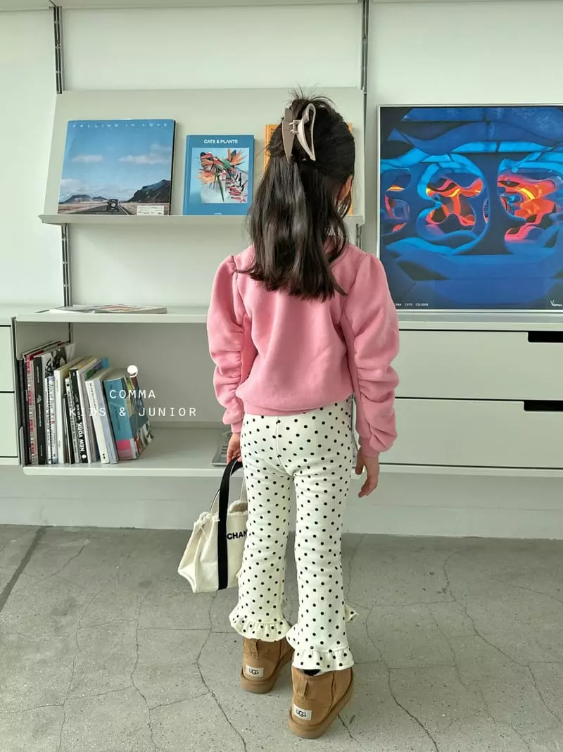 Comma - Korean Children Fashion - #kidsstore - Dot Shirring Pants - 2