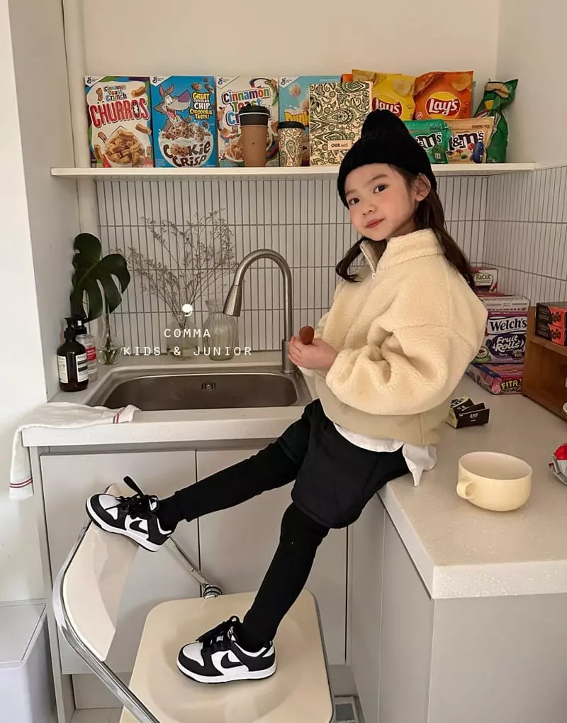 Comma - Korean Children Fashion - #kidzfashiontrend - Padding Short Leggings - 12