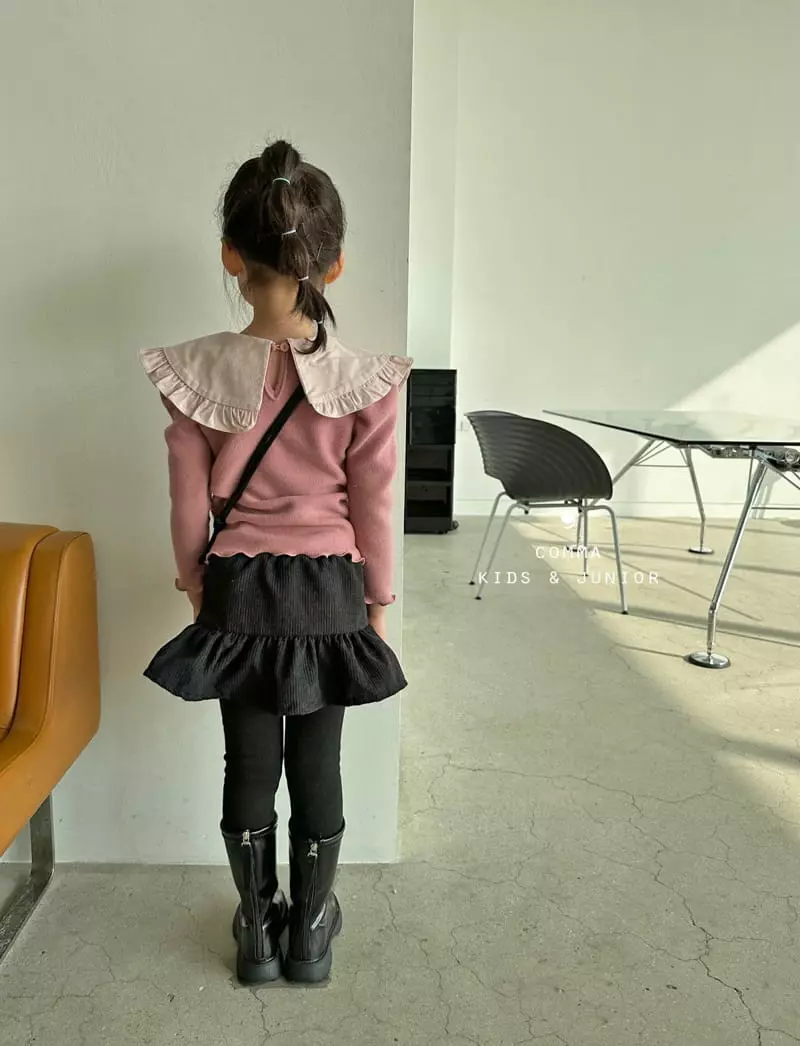 Comma - Korean Children Fashion - #kidzfashiontrend - Rib Skirt Leggings - 11