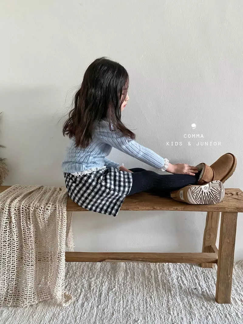 Comma - Korean Children Fashion - #kidzfashiontrend - Check Wrap Shorts - 9