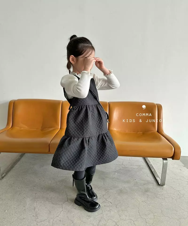 Comma - Korean Children Fashion - #kidzfashiontrend - Embo One-piece - 6