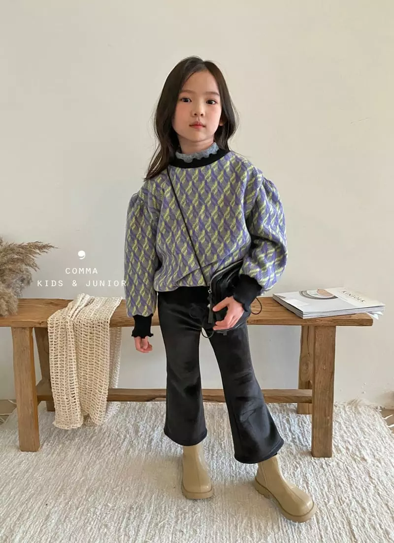 Comma - Korean Children Fashion - #kidzfashiontrend - Fleece Rib Pants