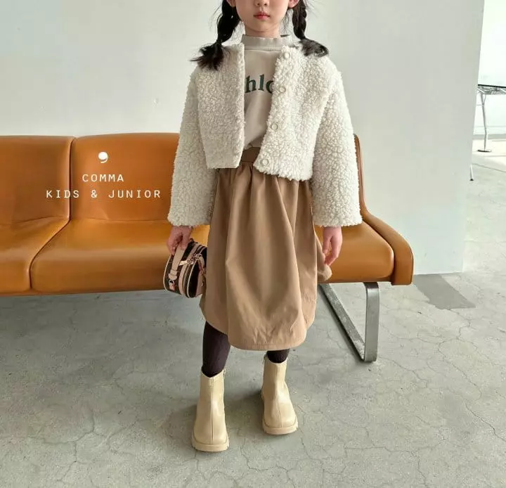 Comma - Korean Children Fashion - #littlefashionista - Shirring Paint Sweatshirt - 8