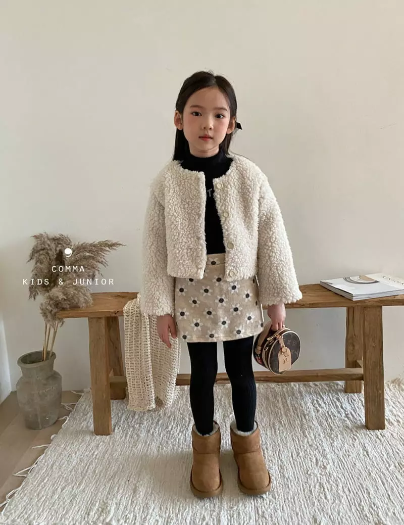 Comma - Korean Children Fashion - #littlefashionista - Flower Skirt - 10