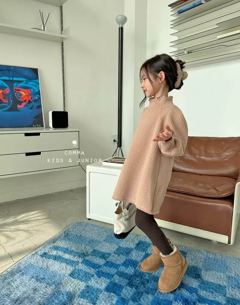 Comma - Korean Children Fashion - #littlefashionista - Knit One-piece - 7