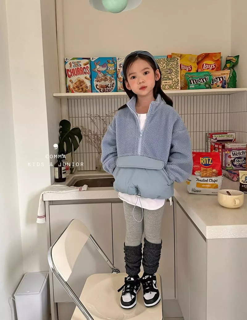 Comma - Korean Children Fashion - #littlefashionista - Fleece String Sweatshirt - 11
