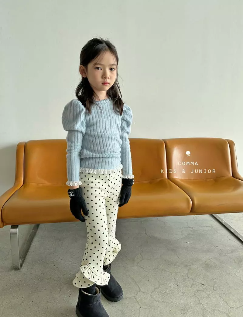 Comma - Korean Children Fashion - #littlefashionista - Dot Shirring Pants - 5