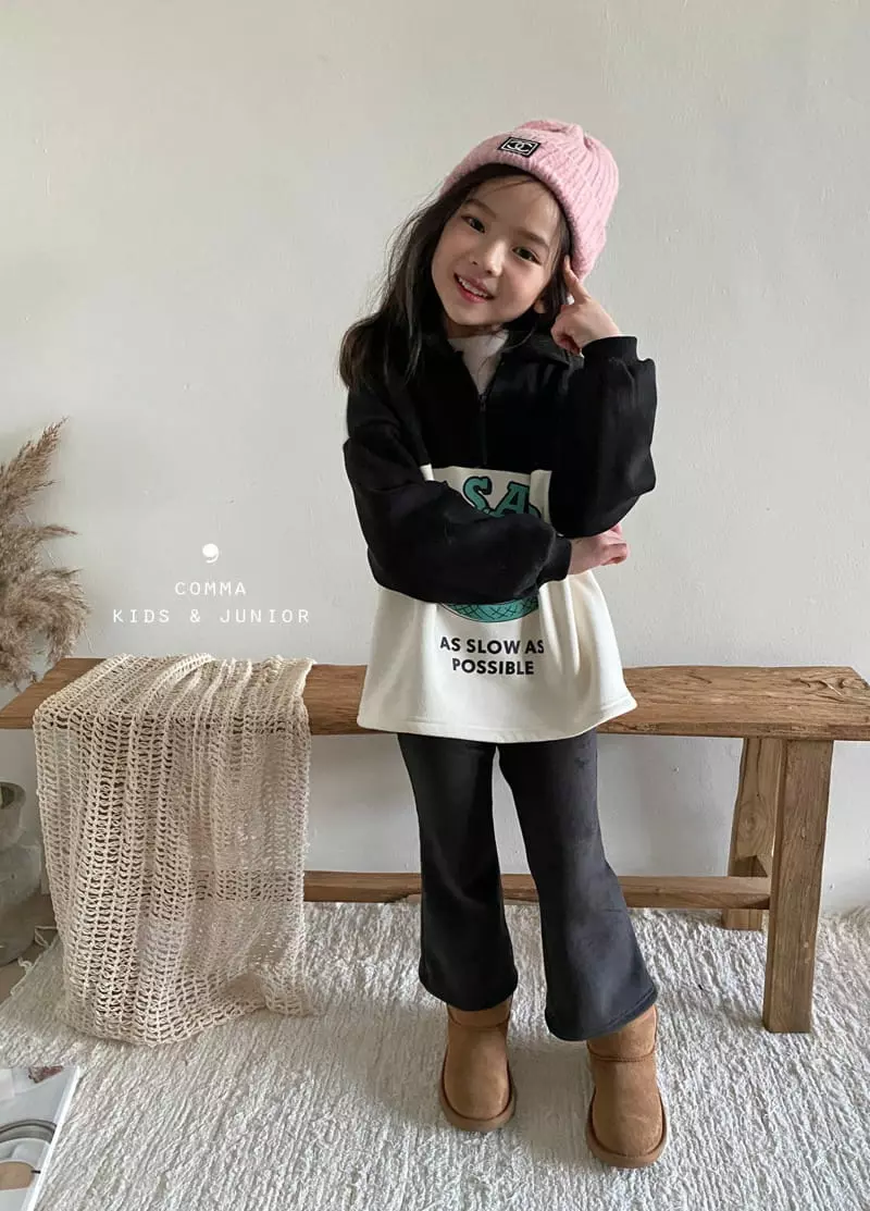 Comma - Korean Children Fashion - #littlefashionista - Fleece Rib Pants - 3