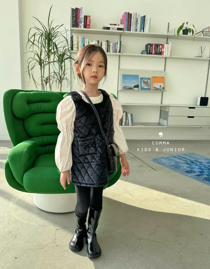 Comma - Korean Children Fashion - #magicofchildhood - Velvet One-piece