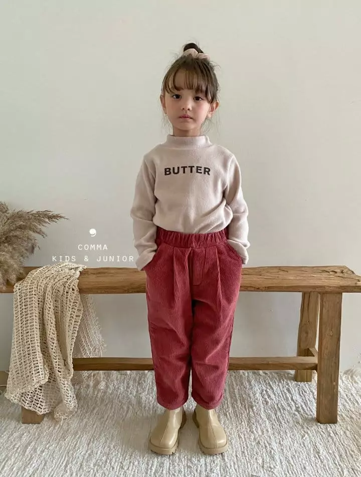 Comma - Korean Children Fashion - #magicofchildhood - Butter Half Turtleneck Tee - 8