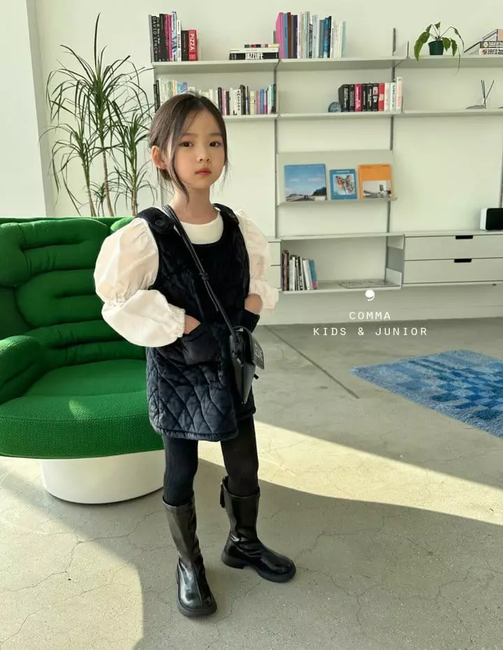 Comma - Korean Children Fashion - #minifashionista - Velvet One-piece - 2