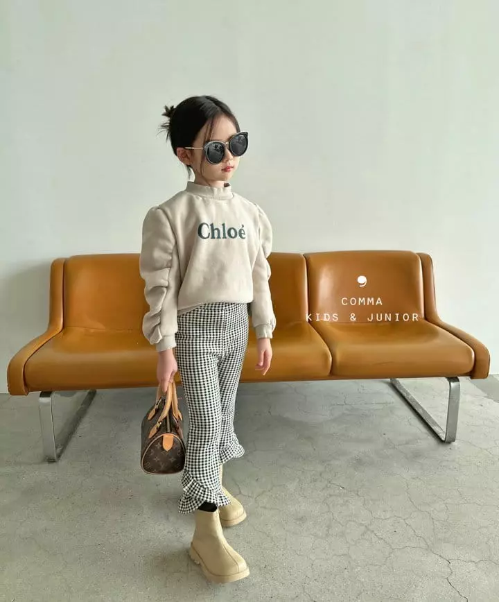 Comma - Korean Children Fashion - #minifashionista - Shirring Paint Sweatshirt - 10