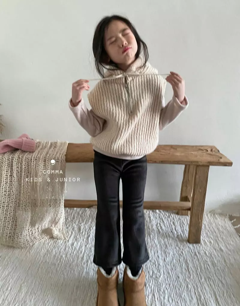 Comma - Korean Children Fashion - #minifashionista - Fleece Rib Pants - 5