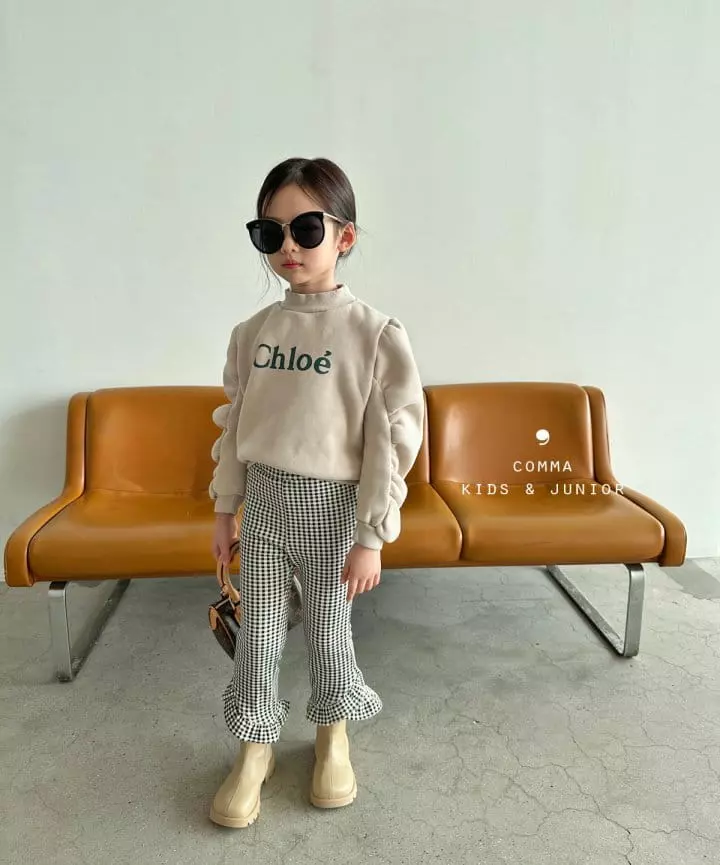 Comma - Korean Children Fashion - #prettylittlegirls - Shirring Paint Sweatshirt - 11