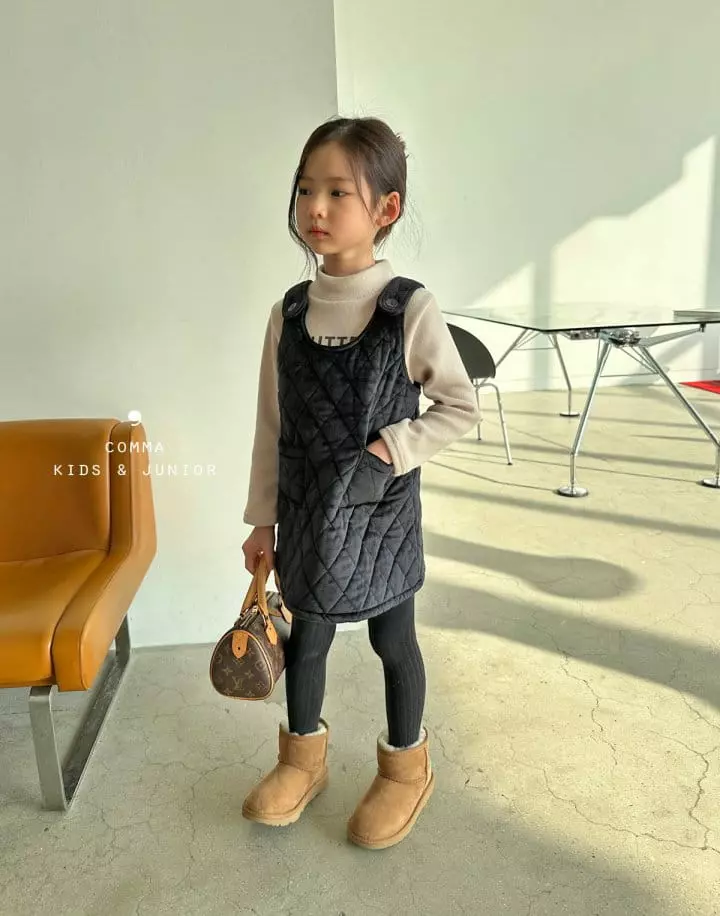 Comma - Korean Children Fashion - #prettylittlegirls - Butter Half Turtleneck Tee - 10