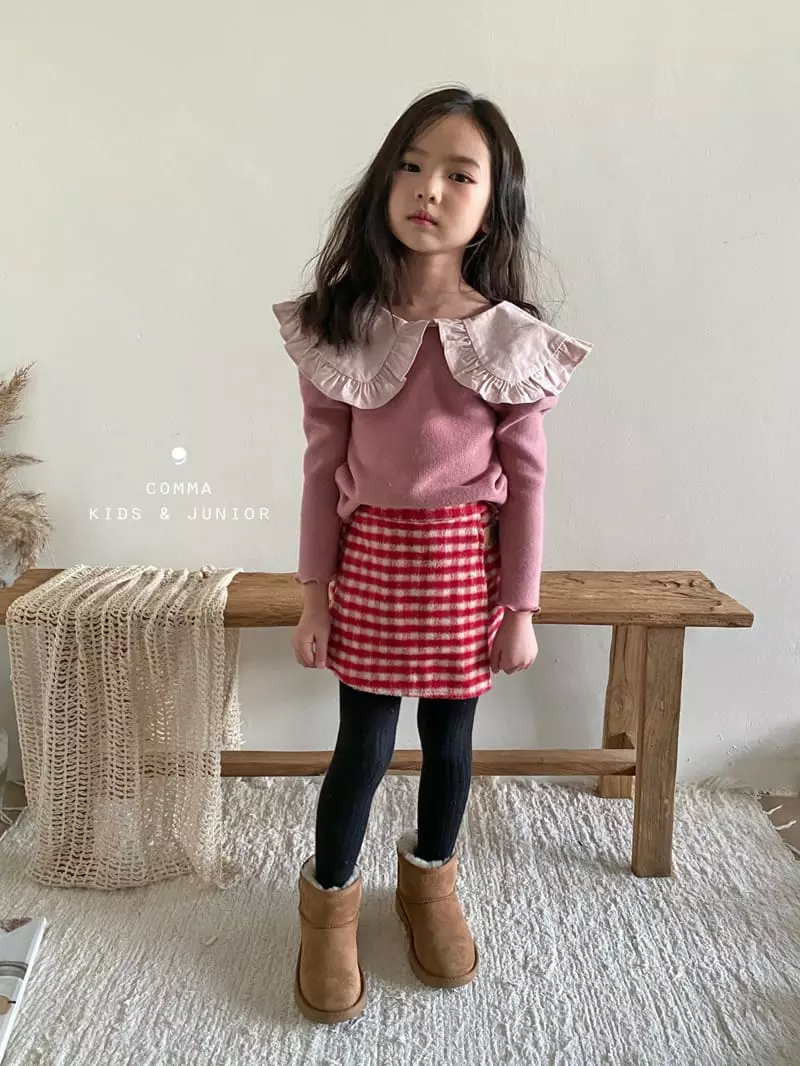 Comma - Korean Children Fashion - #prettylittlegirls - Collar Puff Tee - 2