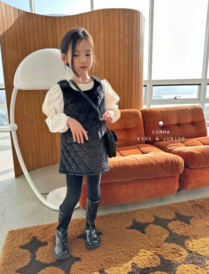 Comma - Korean Children Fashion - #stylishchildhood - Velvet One-piece - 6