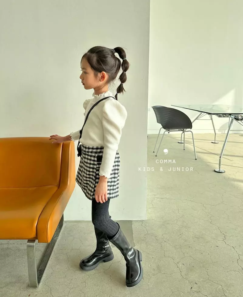 Comma - Korean Children Fashion - #stylishchildhood - Check Wrap Shorts